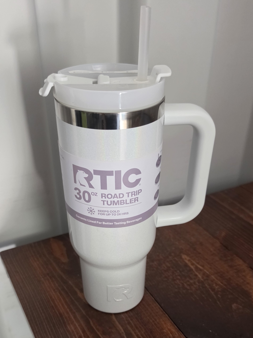 RTIC 30 oz Road Trip Tumbler Mug in White